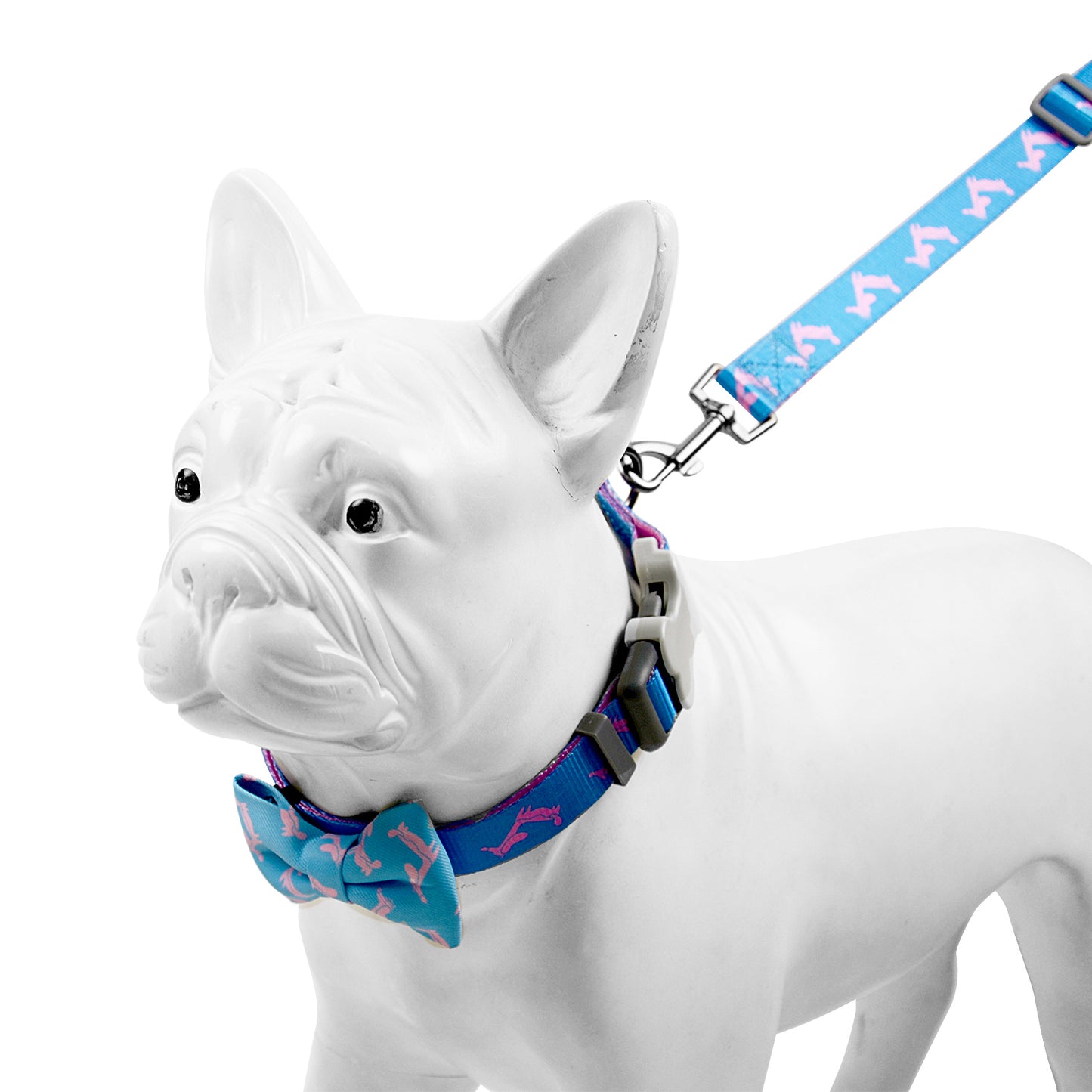 Royal Pets - Juego de 7 piezas de accesorios para mascotas, arnés para mascotas, correas, collares, cinturón de seguridad, pajarita, pañuelo y soporte para bolsas de caca