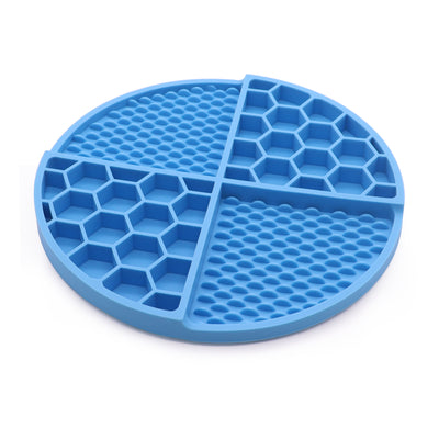 Royal Pets Silicone Pet 2-in-1 Lick Mat Blue -Food Grade Safety