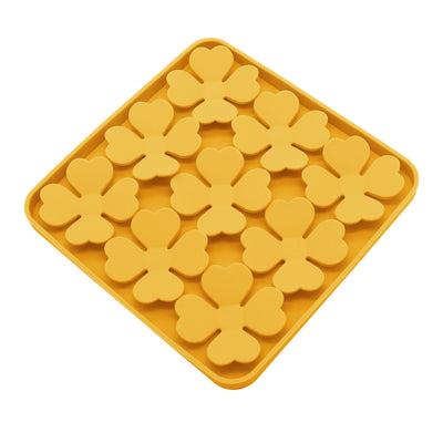 Royal Pets Silicone Pet Square Shaped Slow Feeding Lick Mat Yellow