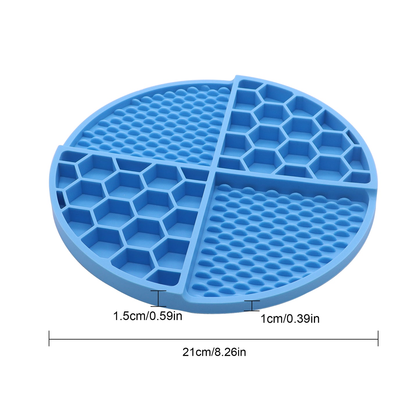 Royal Pets Silicone Pet 2-in-1 Lick Mat Blue -Food Grade Safety