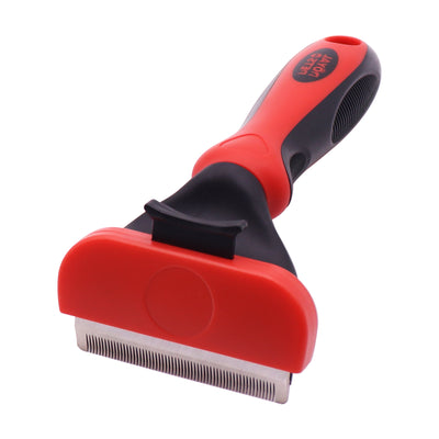 Royal Pets USA Professional Deshedding Brush for Dogs and Cats with Short or Long Hair Effectively Removes Tangles & Dead Hair Up To 95%, Switch Head for Easy Cleaning with Anti-Slip Handle