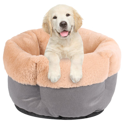 Royal Pets USA Premium and Comfortable Plush Bed for Dogs & Cats with Cushion for Small and Medium Size Dog and Cat with Non-Slip Bottom. (Solid, Large)