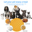 Royal Pets USA Pack Earth Shape Yellow Lick Mat for Dog & Cat Slow Feeder ; Perfect for Food, Treats, Yogurt, or Peanut Butter, Alternative to a Slow Feed Dog Normal Mat.