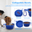 Royal Pets USA Collapsible Dog Travel Bowls, Portable Water Bowl for Dogs or Cats Pet Foldable Feeding Water or Treat for Traveling, Walking & Camping with Carabiner, BPA Free  650ml