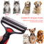 Royal Pets USA Dog Grooming Brush for Shedding 2-in1 Deshedding Tool & Undercoat Rake for Long and Short Hair Dogs with Double Coat - Dematting Comb and Pet Hair Deshedder, Life-Time Guarantee (Large)