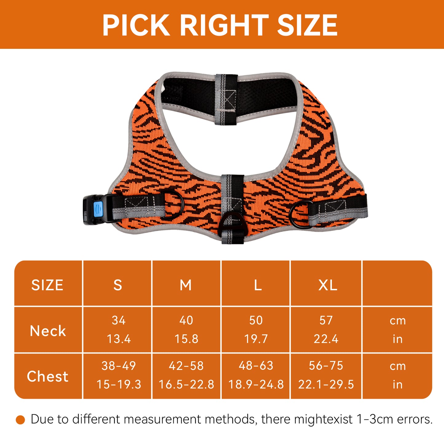 Royal Pets U-shaped Tiger Series Pet Harness with No Pull Tactical Reflective Dog Vest