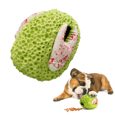Royal Pets USA Indestructible, Durable & Tough Coral Dog Chew Toy for Aggressive Chewers. Slow Treat Dispensing Interactive Toys for S, M & L Breed -100% NATURAL RUBBER -10000 BITES TESTED - UNIQUE DESIGN FOR ORAL CARE