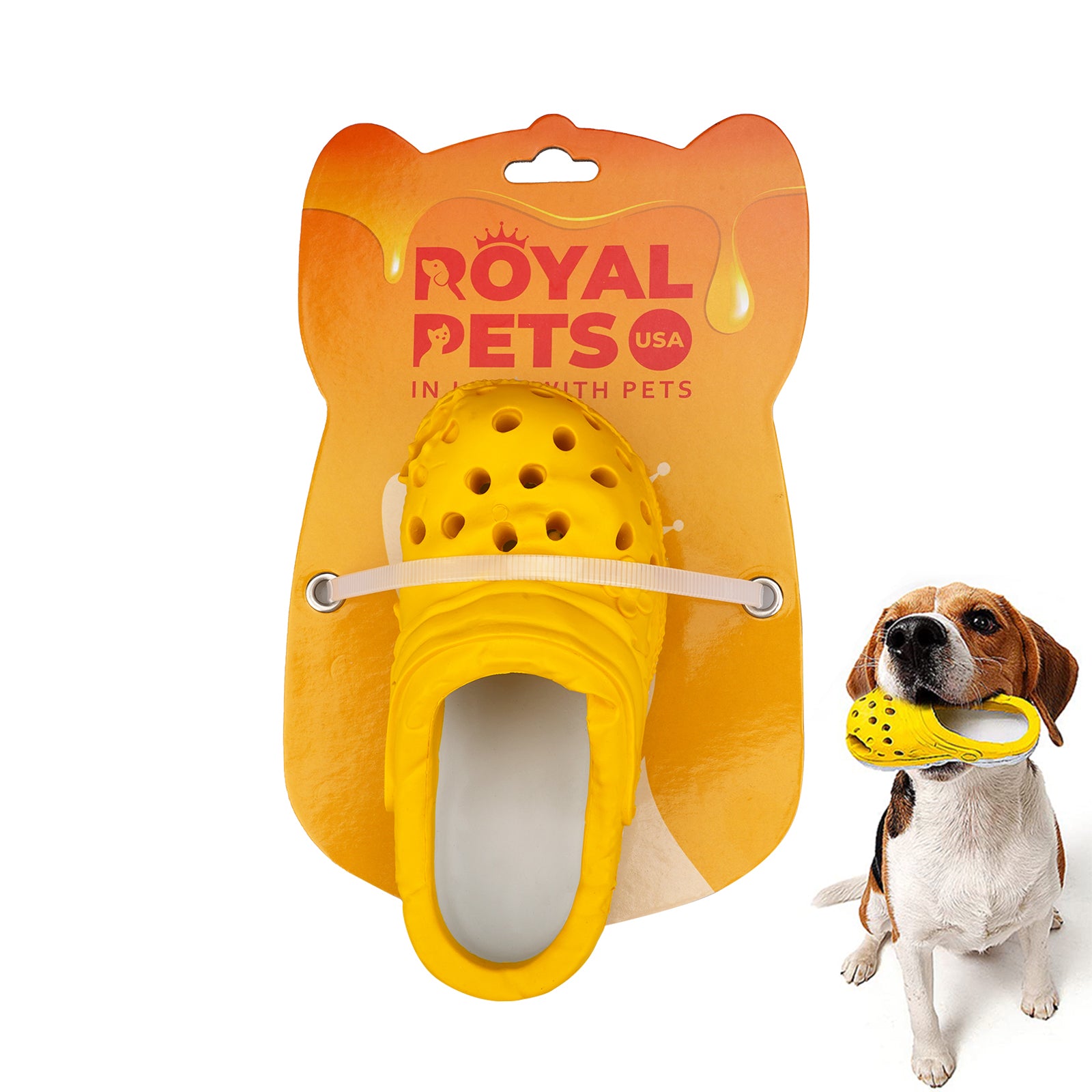 ROYAL PETS USA Indestructible, Durable & Tough Orange Dog Chew Toy for  Aggressive Chewers. Slow Treat Dispensing Interactive Toys for Small,  Medium 