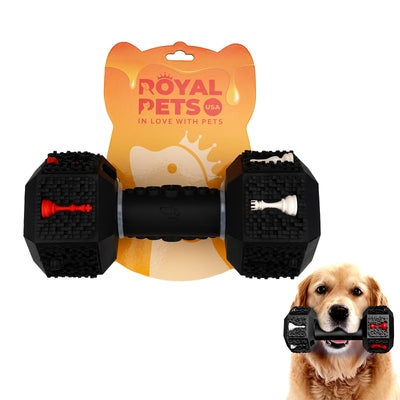 Juguete masticable para perros con mancuernas cuadradas Royal Pets