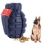 ROYAL PETS USA Indestructible, Durable & Tough Grenade Dog Chew Toy for Aggressive Chewers. Slow Treat Dispensing Interactive Toys for S, M & L Breed- 100% NATURAL RUBBER -10000 BITES TESTED - UNIQUE DESIGN FOR ORAL CARE