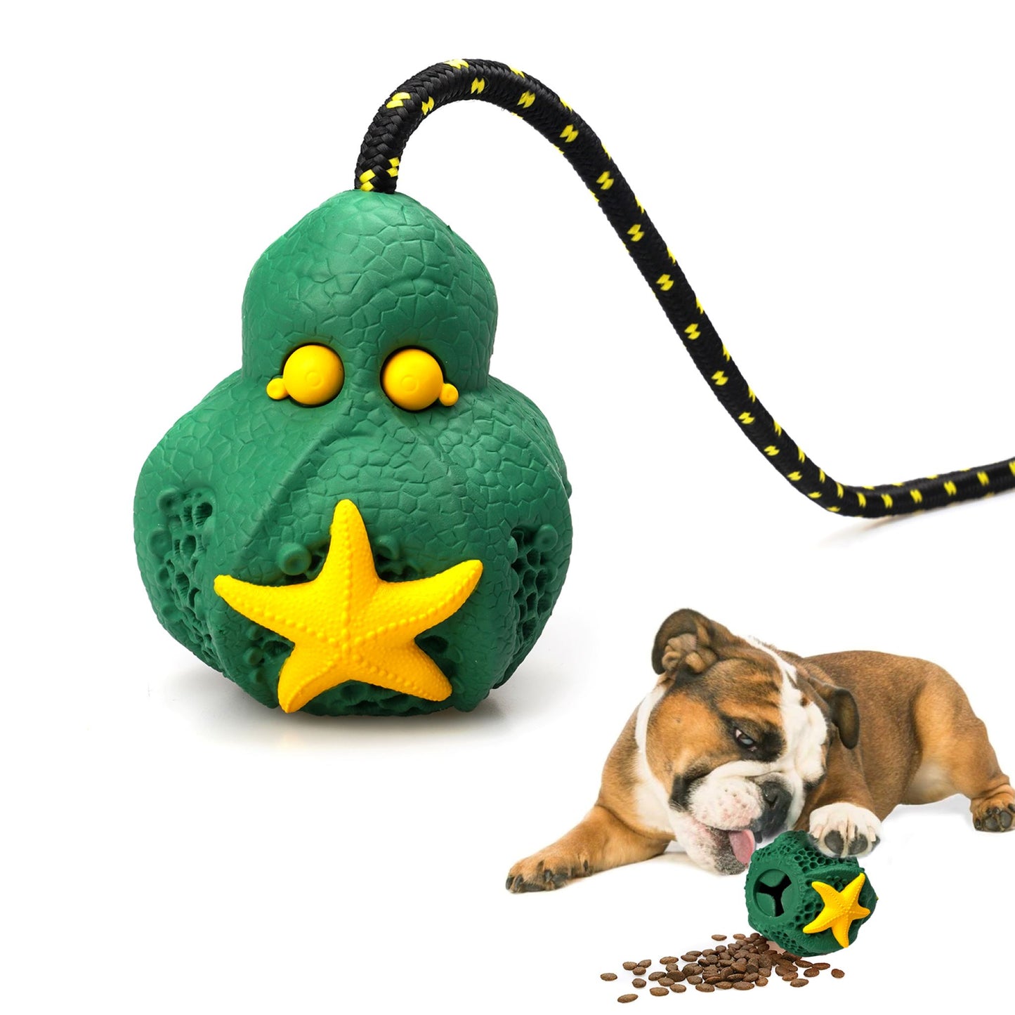 ROYAL PETS USA Indestructible, Durable & Tough Octopus Dog Chew Toy for Aggressive Chewers. Slow Treat Dispensing Interactive Toys for S, M & L Breed -100% NATURAL RUBBER -10000 BITES TESTED - UNIQUE DESIGN FOR ORAL CARE