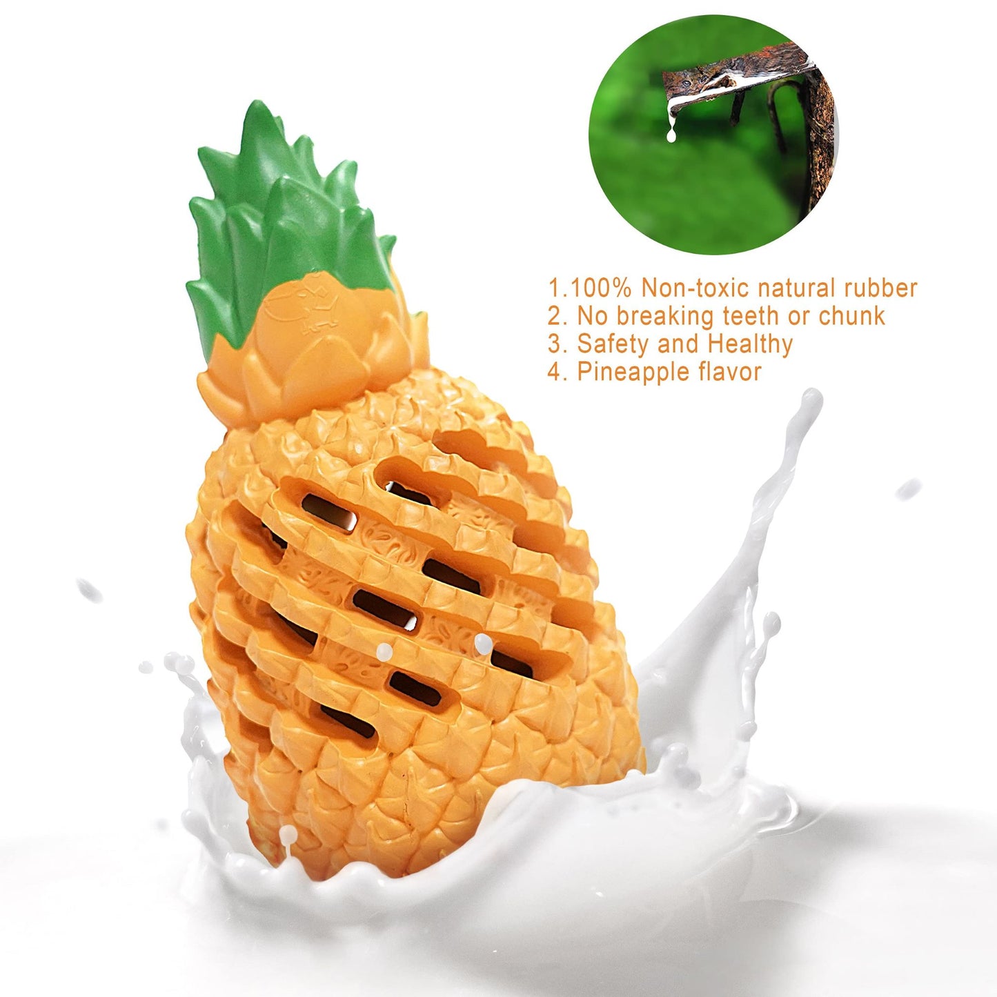 Pineapple Shaped Dog Chew Toy With Snack Holes – Royal Pets USA