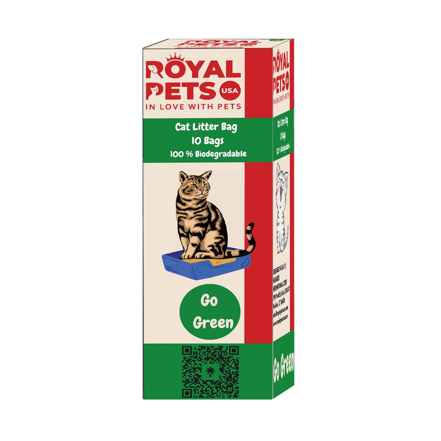 Royal Pets 100% 生分解性漏れ防止猫砂処理バッグ